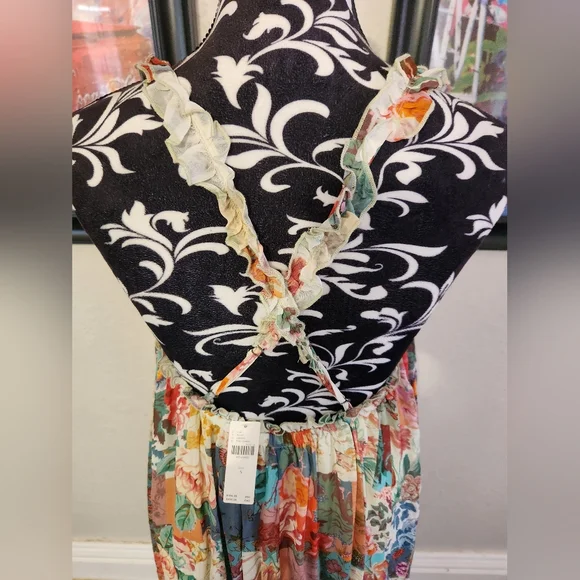 By Anthropologie Chiffon Shift Midi Dress size Small NWT - Picture 9 of 15